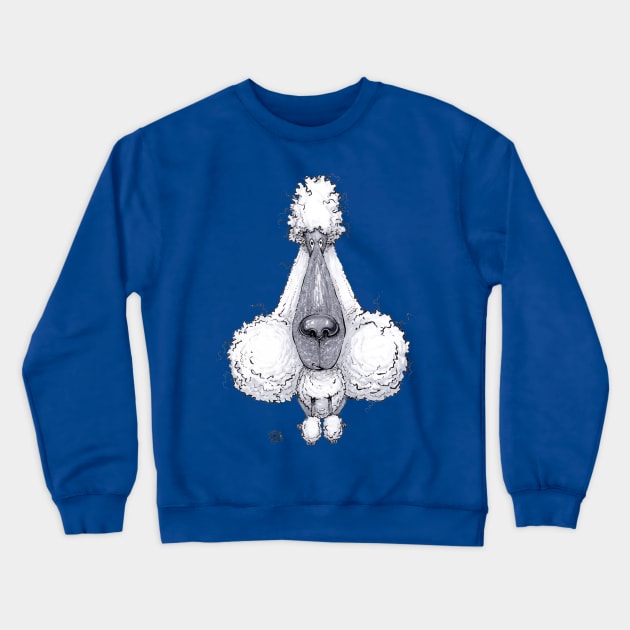 Poodle Dog Crewneck Sweatshirt by obillwon